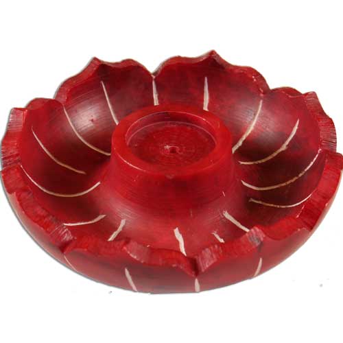 Halter Lotus, rot,  8 cm